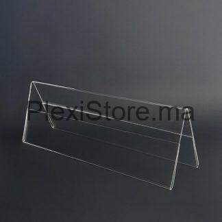 Porte Affiche Plexiglas en V